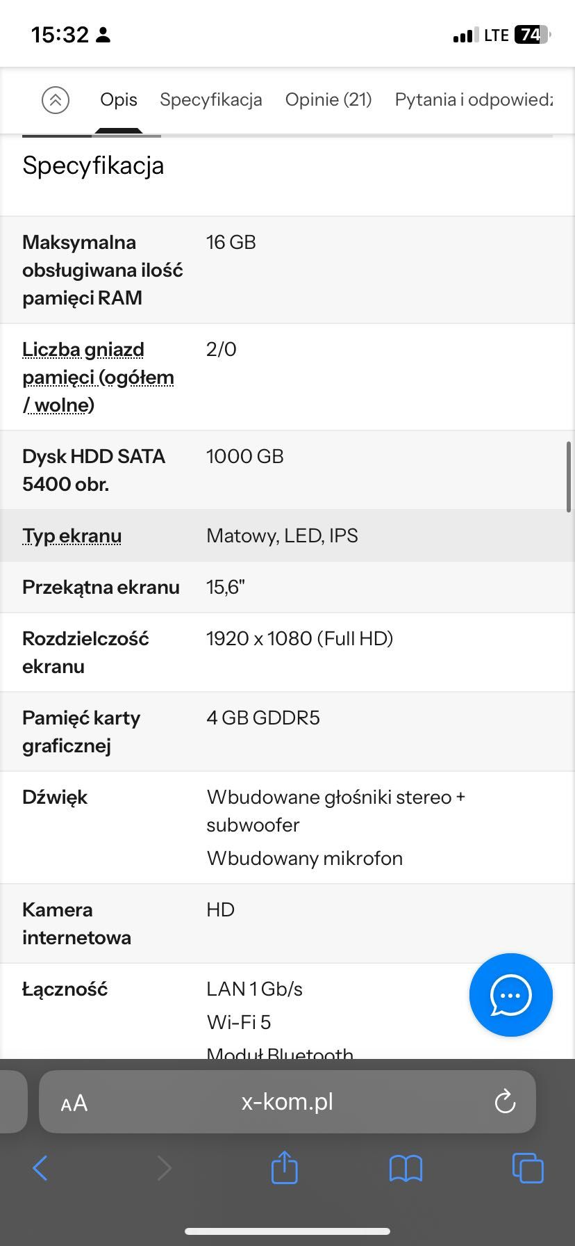 Laptop Lenovo y50-70 i7 16Gb ram + podkładka chłodząca !!!