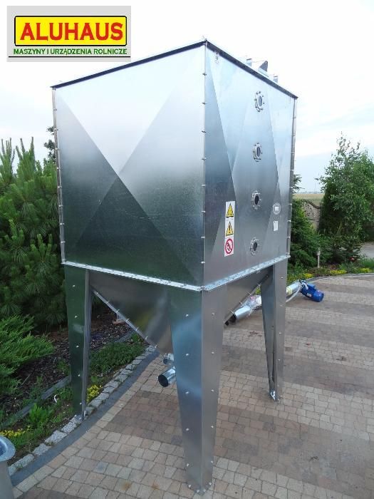 Zbiornik Silos BIN pojemnik do paszy zboża pelletu 2000 litrów ocynk