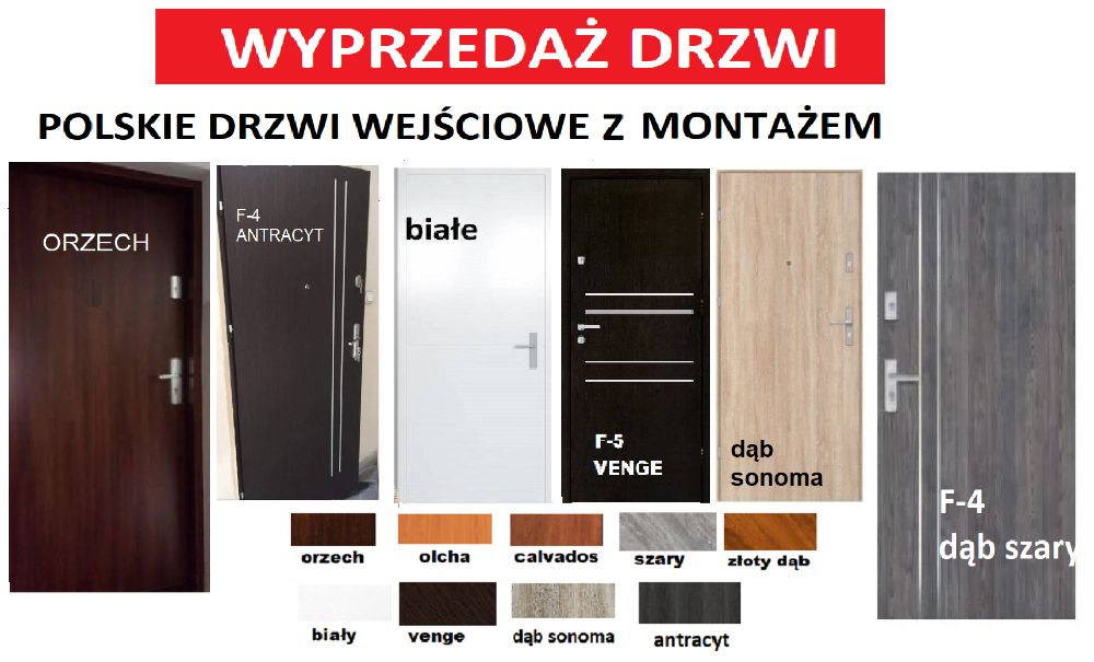 Drzwi DO MIESZKANIA W BLOKU-wejściowe ZEWNĘTRZNE-wewnętrzne z montażem