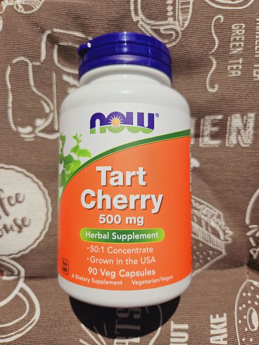 NOW Foods tart cherry вишня екстракт дикої терпкої вишні 500 мг 90 шт