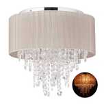 Lampa sufitowa z kryształkami w stylu vintage fi 39,5cm