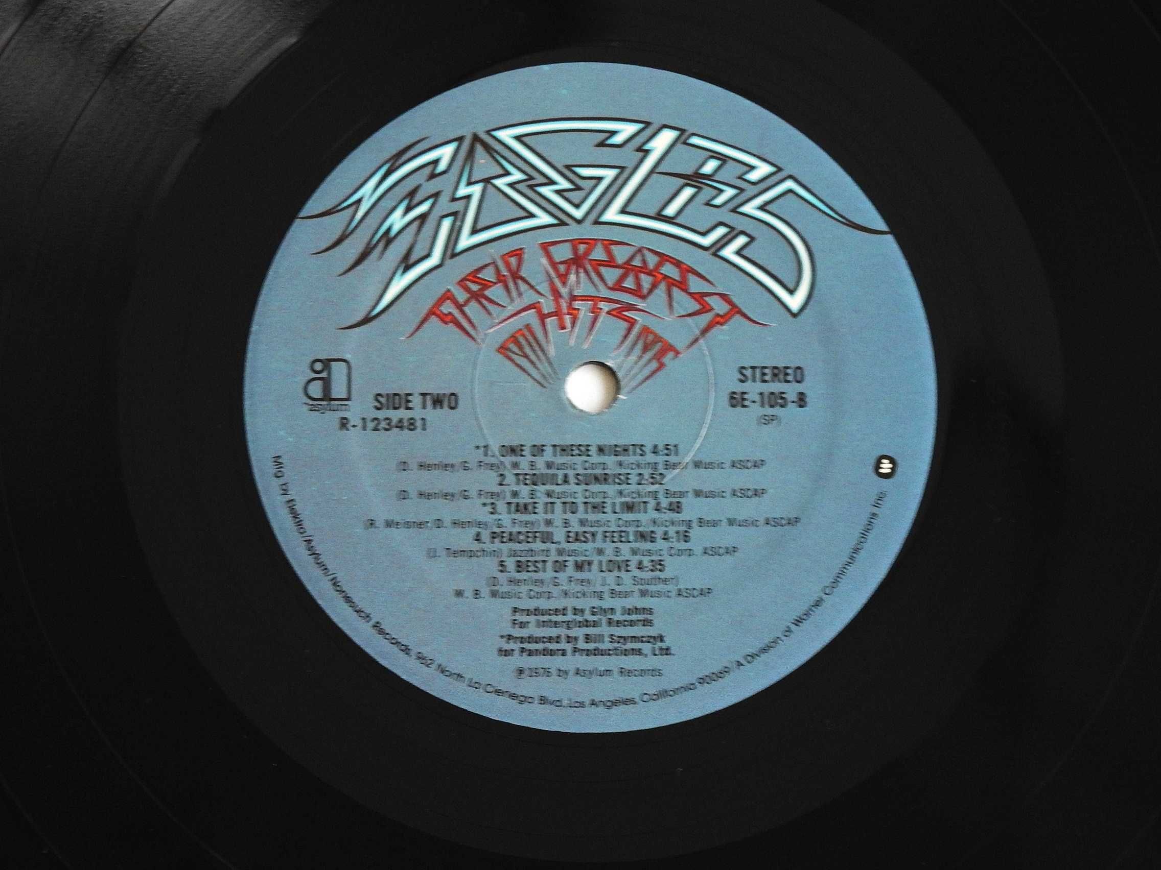 Eagles Their Greatest Hits (1971-1975) LP USA пластинка 1976 NM re1979