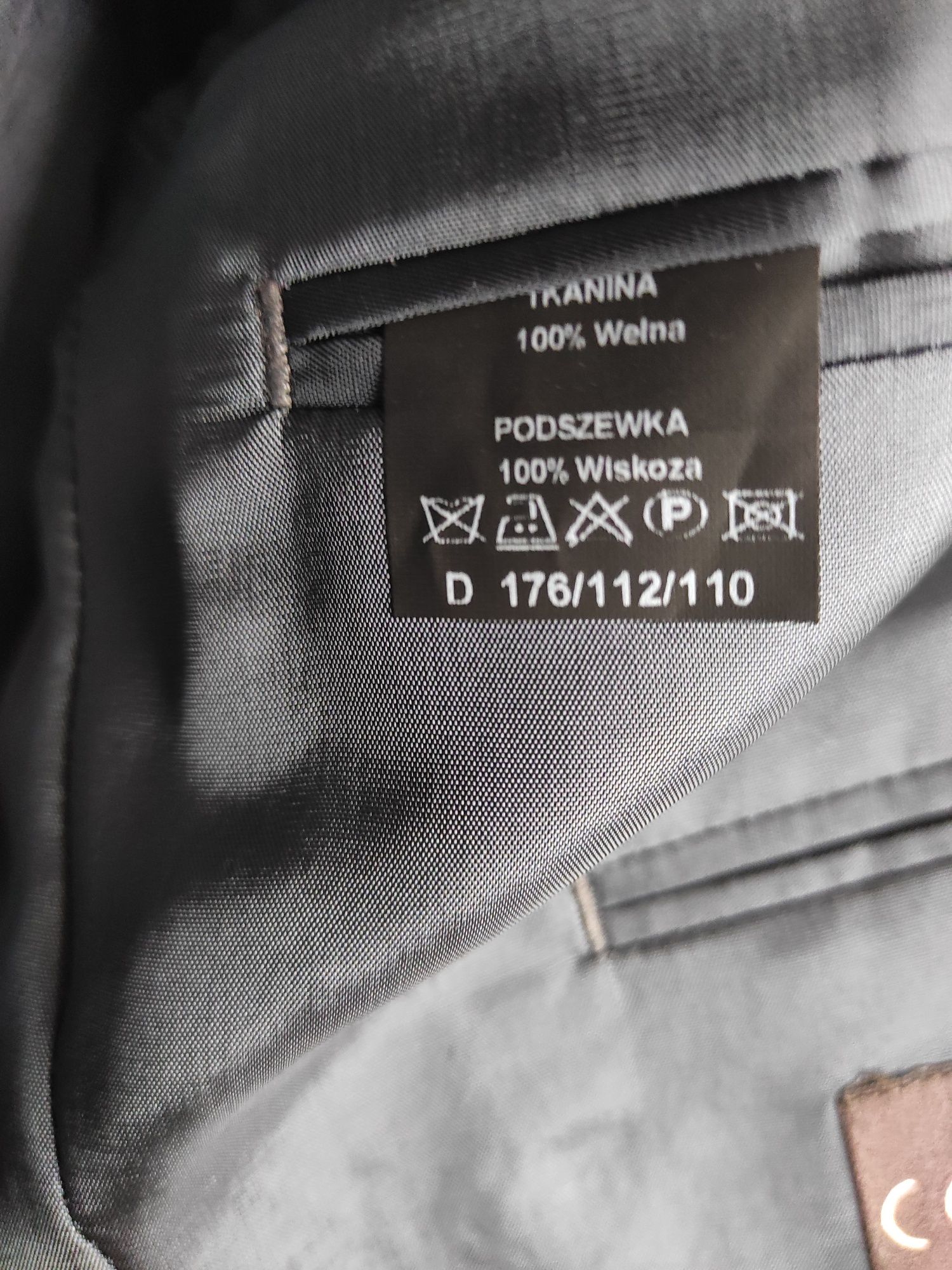 Marynarka męska 100% wełny rozmiar  176/112 sylwetka D.