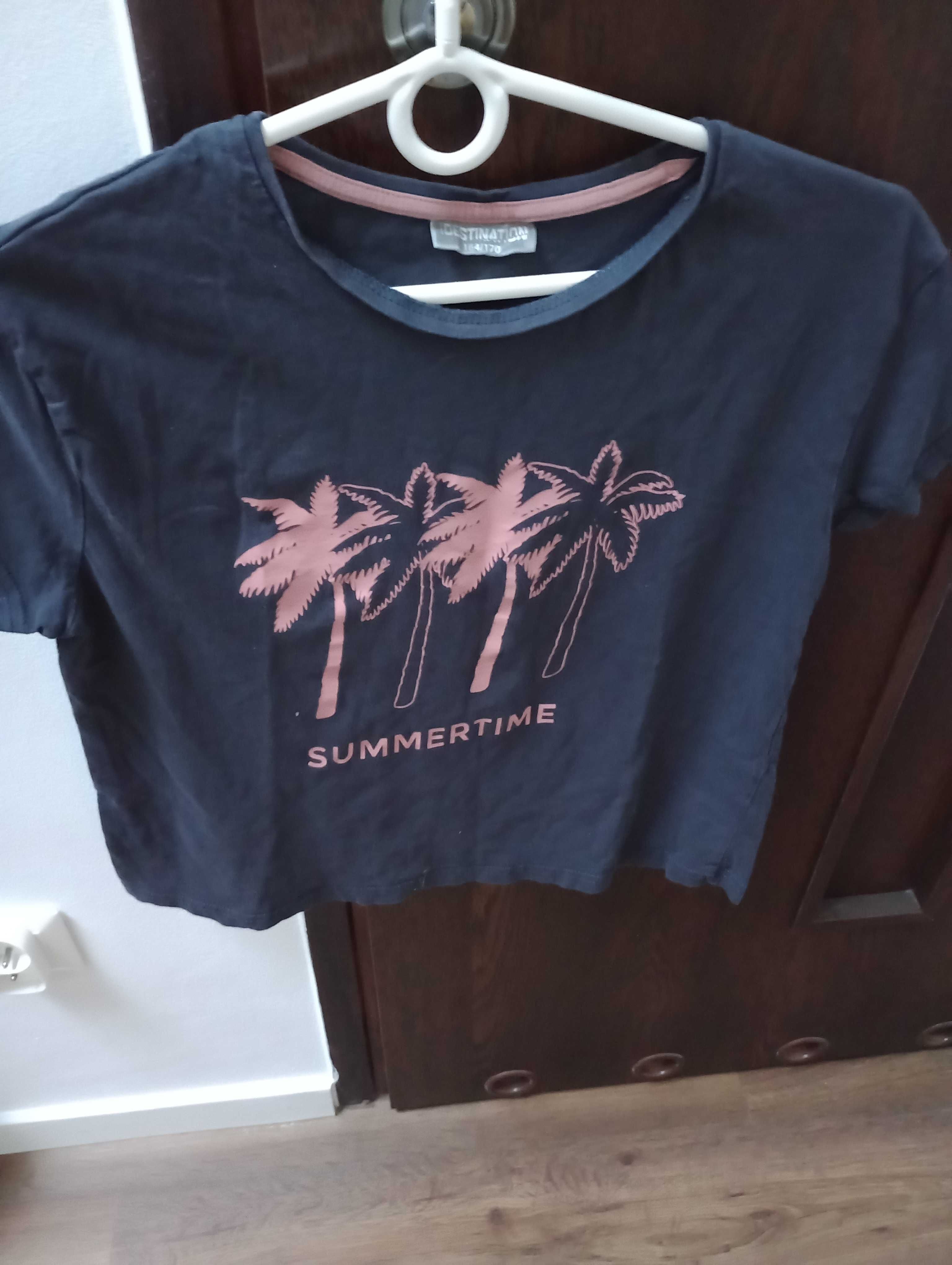 Koszulka T-shirt w palmy 164/170