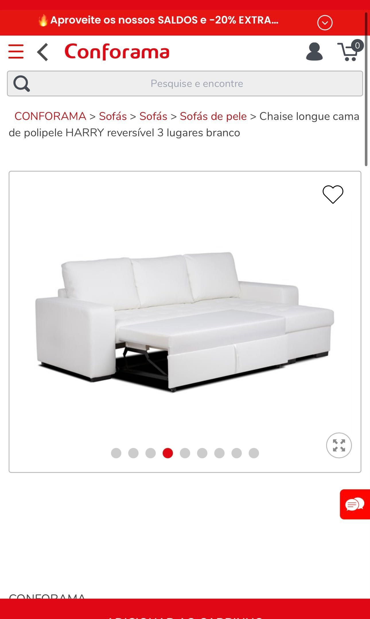 SOFÁ CAMA chaise longue 3 lugares