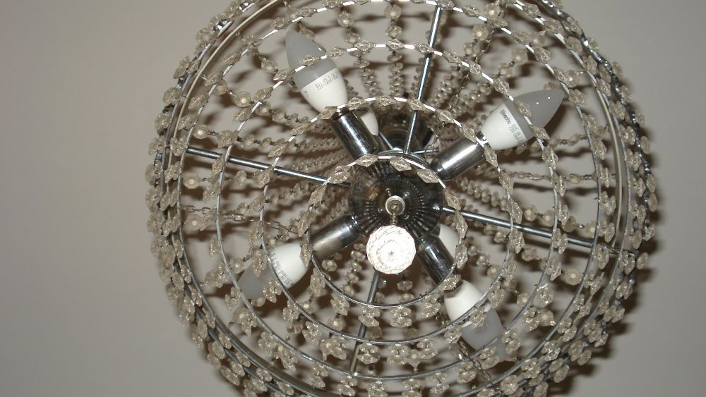 Lustre meio cristal