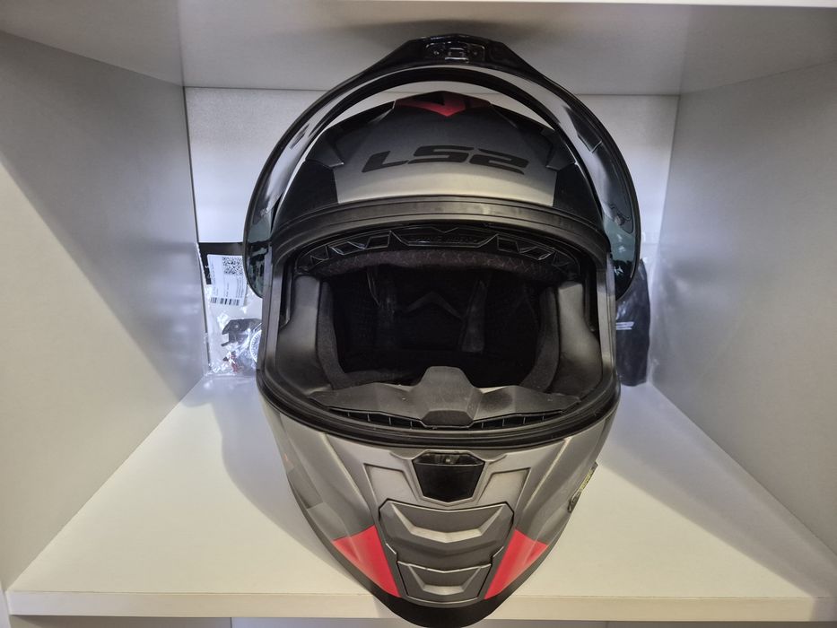 Мотошлем LS2 FF811 Vector 2 Splitter матовый серый/оранжевый, 2XL
Мото