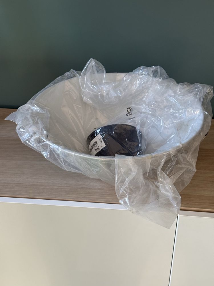 Ikea Foto lampa wisząca sufitowa 38 cm aluminium srebrna nowa