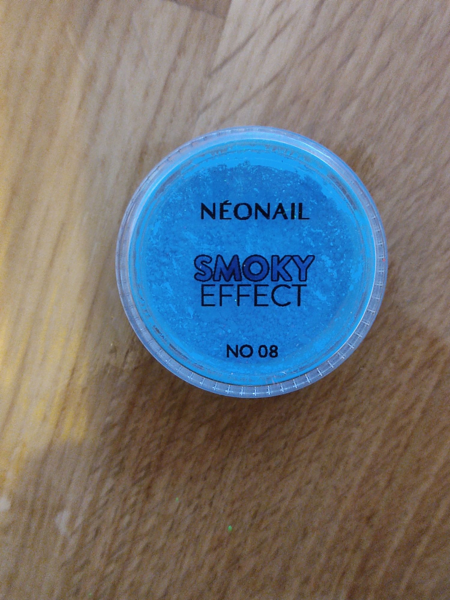 Nowy pyłek do paznokci neonail smoky effect 08 niebieski manicure