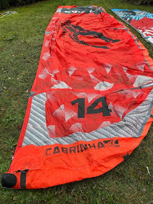 Zestaw set 3 pancernych kite 'ów Cabrinha Radar 7,10,14m+BAR  stan bdb