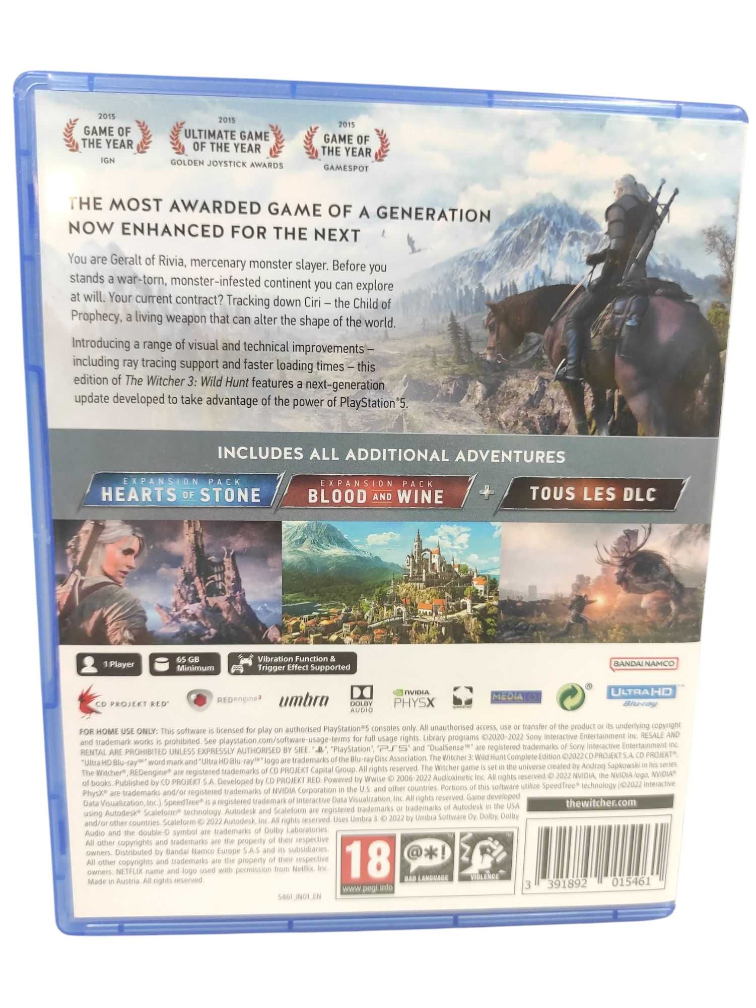 Na Lewara Gra PS5 The Witcher 3: Wild Hunt Complete Edition