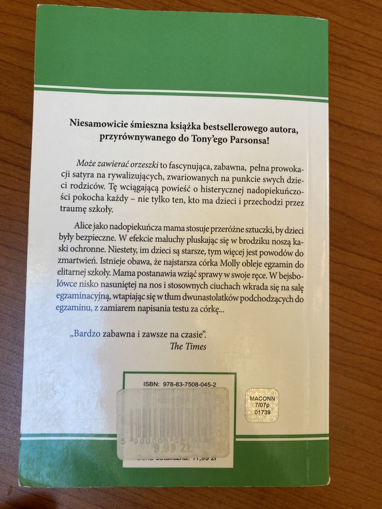 Może zawierać orzeszki John O’Farrell