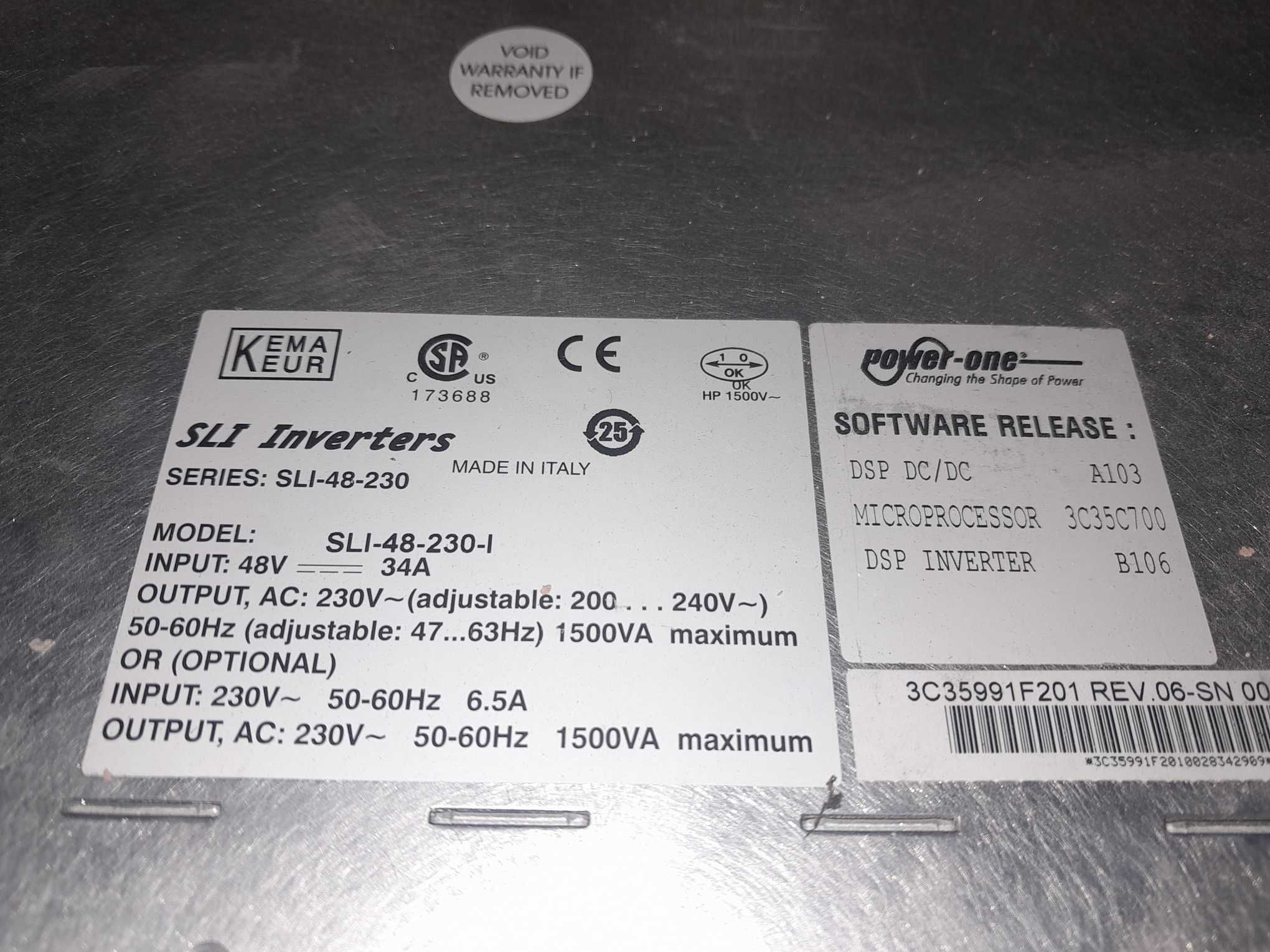 Outback FlexMax 80, 2 inwertery SLI Inverters 48V 1500VA 1200W
