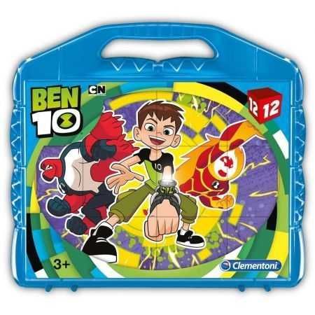 BEN 10 klocki obrazkowe 12 EL CARTOON NETWORK w walizce