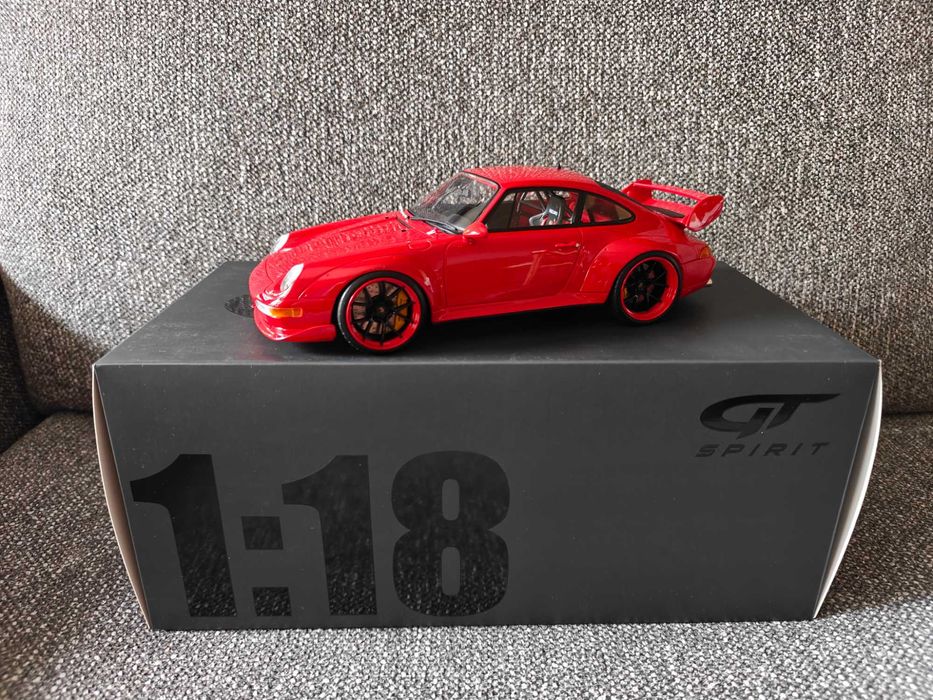 GT SPIRIT 1:18 Porsche 911 RSR Red GT366 limit 1100 komplet box