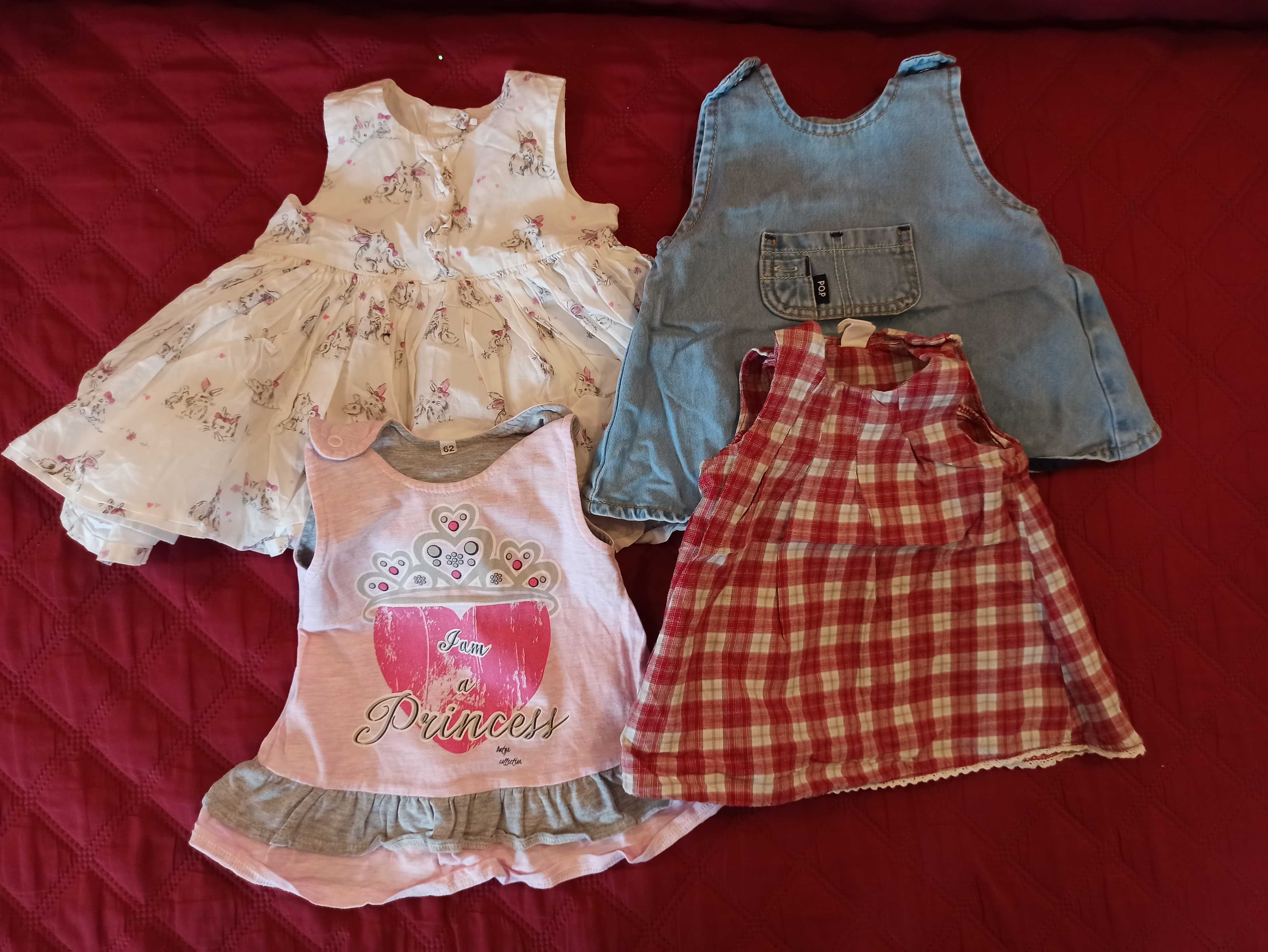Paka ubrań- wyprawka noworodka 56-62
Marki newbie, h&m, zara+ dodatki