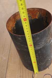 Rura kominowa czarna fi 160 24 cm