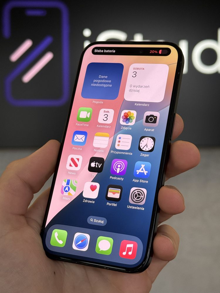 RATY 0% iPhone 15 Pro 512GB BATERIA 95% GWARANCJA 12 miesięcy!!!