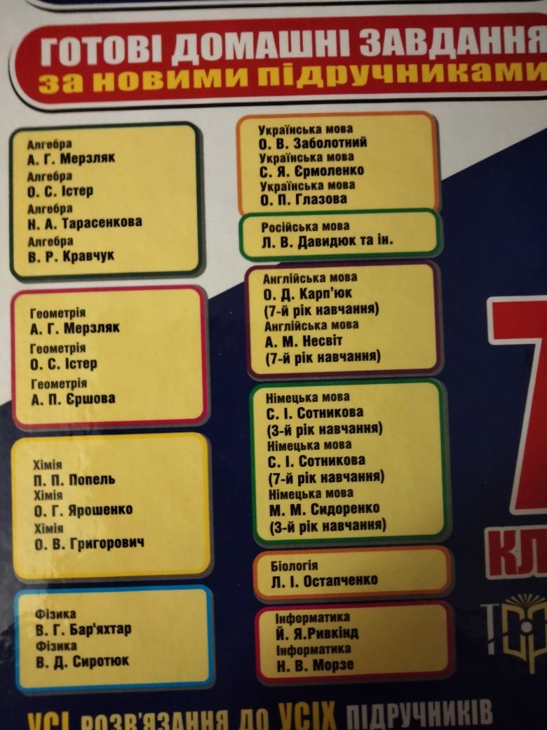 ГДЗ 7 класс к новым школьным учебникам