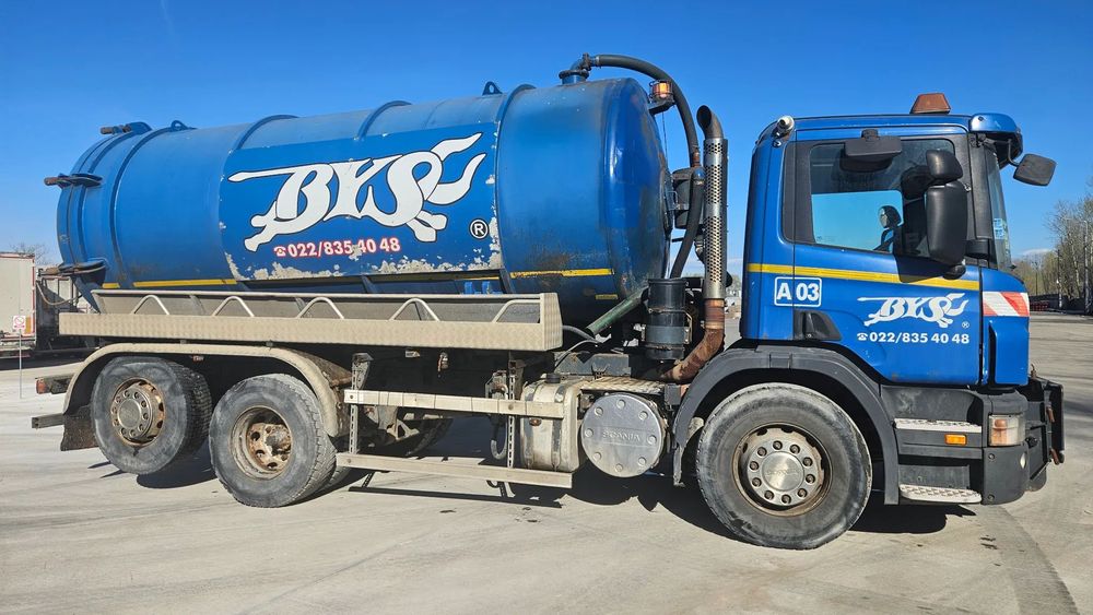 Scania P340  Scania P340 asenizacyjny beczka szambiarka 16,65 m3 Dobrowolski szambo