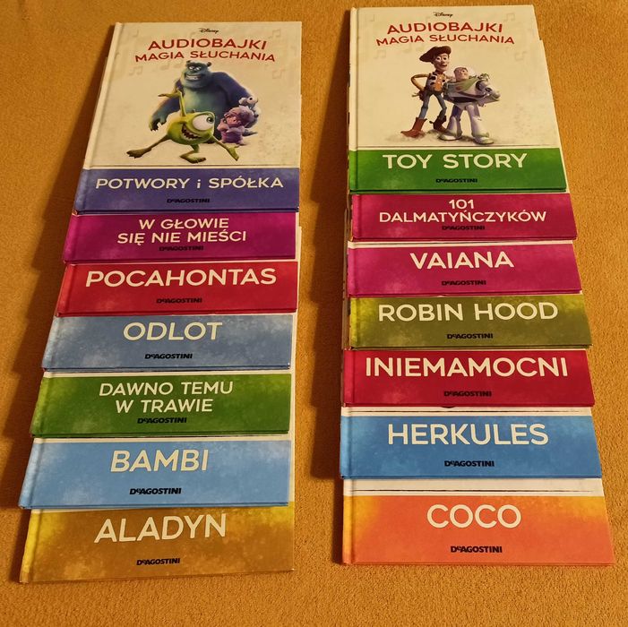 Audiobajki Disney DeAgostini figurki 24 szt + głośnik + książki 14 szt