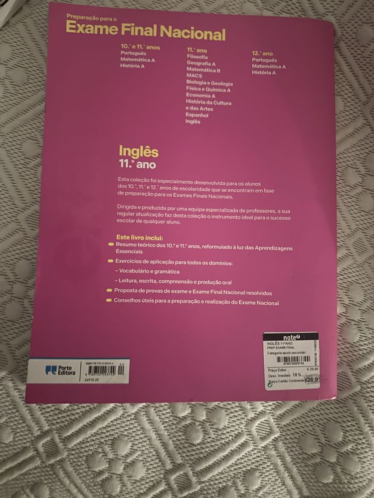livro de preparacao  para o exame de ingles