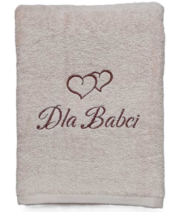Ręcznik Kąpielowy Z Haftem 140x70 Prezent Na Dzień BABCI DZIADKA