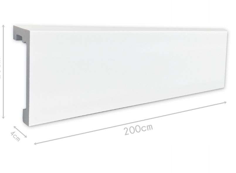 Listwa Karniszowa LED Gzyms Maskownica Karnisza 10 cm "93" - 2 metry