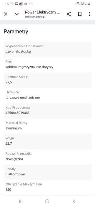 Rower elektryczny Zundapp z801 - możliwa zamiana