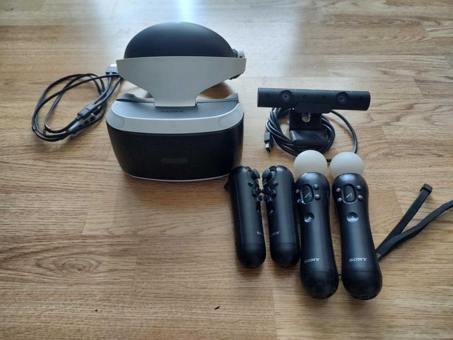 PlayStation VR + Kamera + 2 Move + 2 Navigation — komplet, sprawny