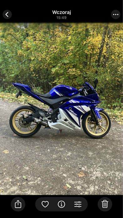 Yamaha yzf r125. 2011r