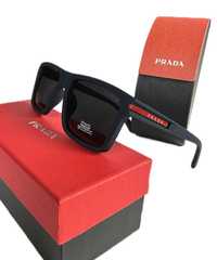 Prada okulary przeciwsłoneczne polaroid UV400 granatowe