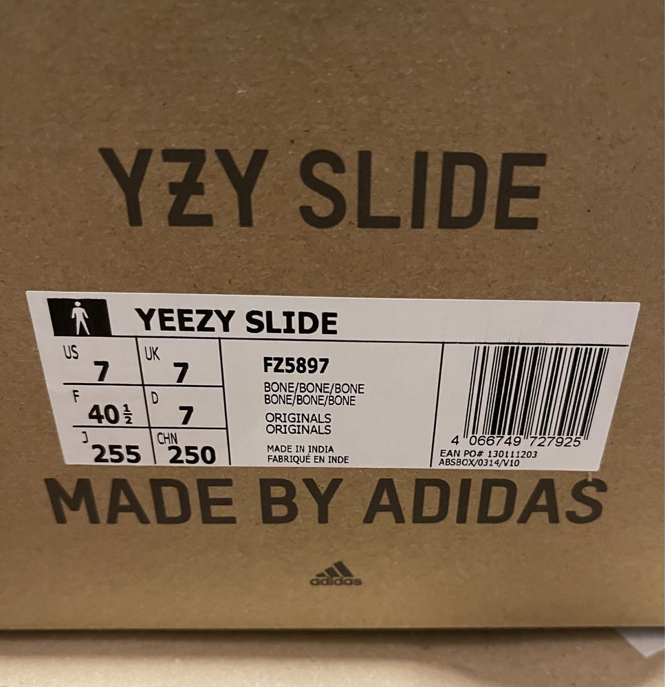 Klapki Adidas Yeezy Slide Bone 40,5