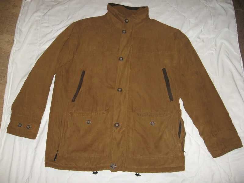 Kurtka męska beżowa brązowa 48 XL XXL 2xl duża na zamek jesień