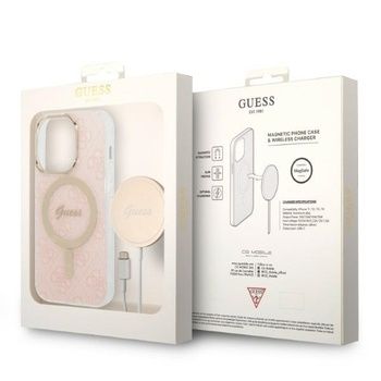 Oryginalna Ładowarka Indukcyjna GUESS Magsafe + etui Iphone 14 Pro Max