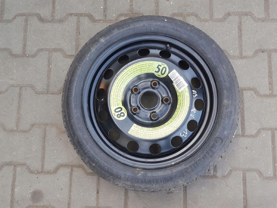 AUDI A3 8P VW GOLF VI 6 V 5 EOS SEAT LEON II ALTEA KOŁO DOJAZDOWE 16 5X112