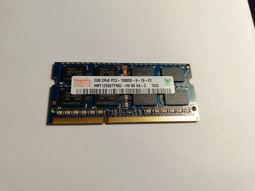 Оперативная память Hynix SODIMM DDR3 2Gb 2Rx8 1333Mhz PC3-10600S
