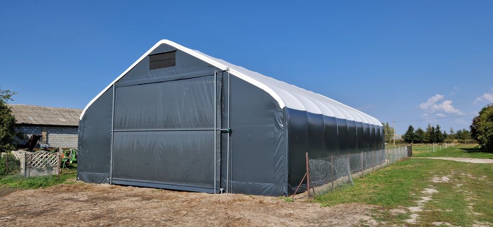 Hala łukowa 12x20x6,7m 240m2 bele garaż wiata hangar magazyn namiotowa