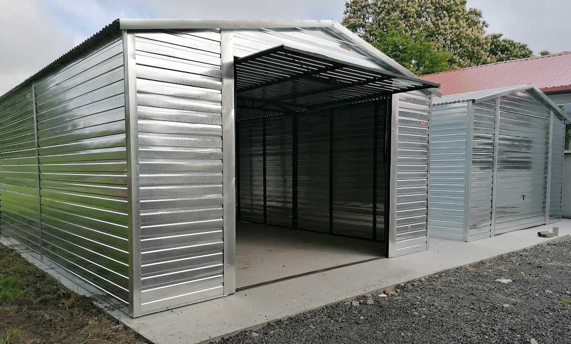 GARAŻ blaszany 4x5 OCYNK Obróbka w cenie