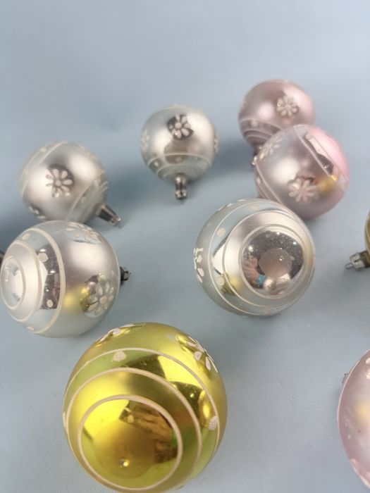 Bombki choinkowe bańki ozdoby świąteczne szklane