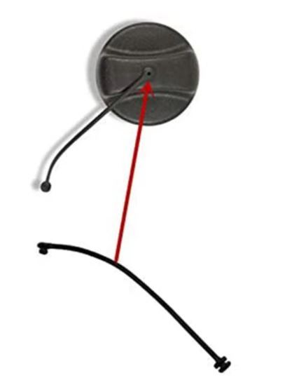 Cabo do tampão do tanque de combustível - BMW 016117193372