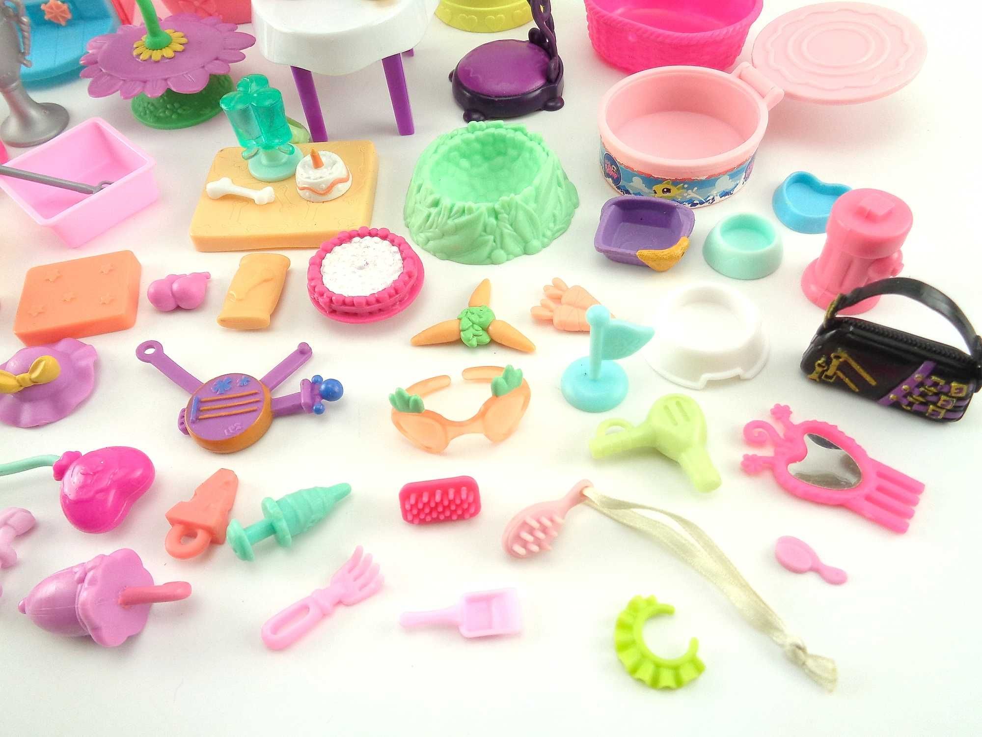 LITTLEST PET SHOP LPS - Zestaw Akcesoriów Zabawek (66 sztuk) [e4]