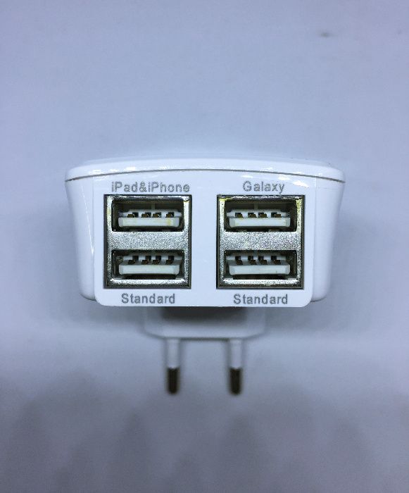 Carregador de parede com 4 portas USB - Tomada / transformador 4 USB