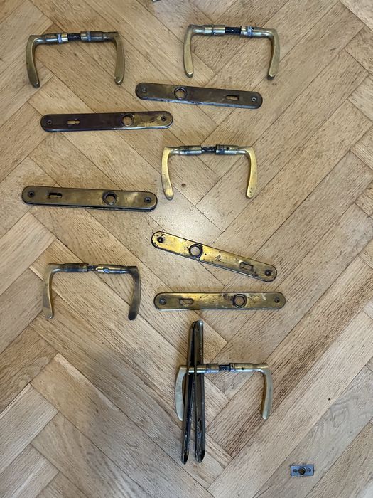 Stare mosiezne klamki