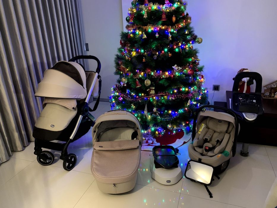 Trio Alysia i-Size + Chicco Dream Cradle para Alcofa + Espelho