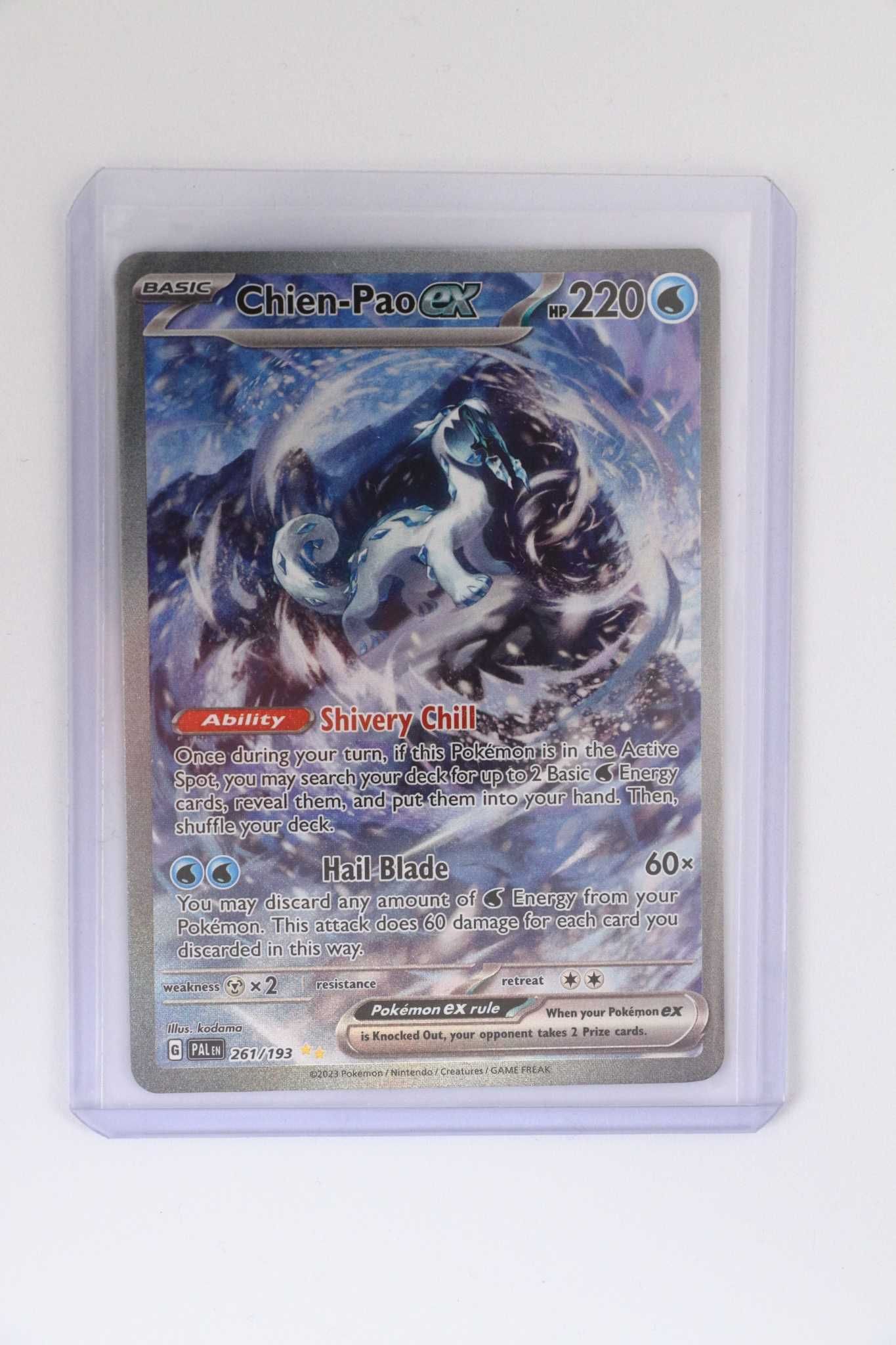 Chien-Pao ex PAL 261/193 Pokemon TCG Paldea Evolved Illustration Rare