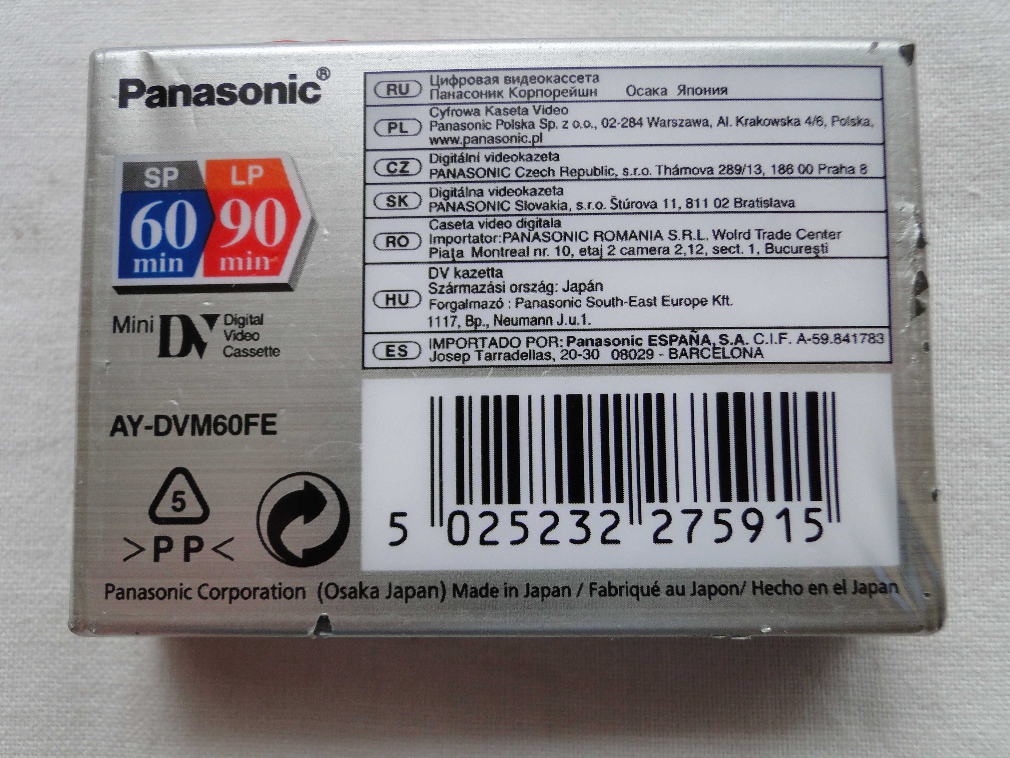 Kaseta Panasonic mini DV