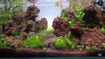 ROTALA Premium Red Lava 2kg (LSRB1) - Lawa czerwona, skała do akwarium