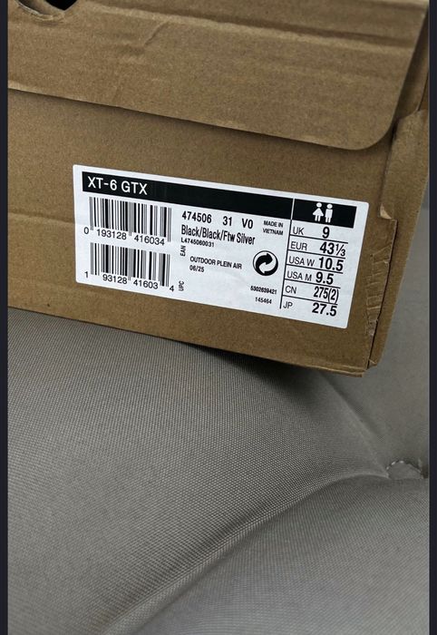 Salomon XT-6 gore tex Black оригинал размер 46,5 44,5