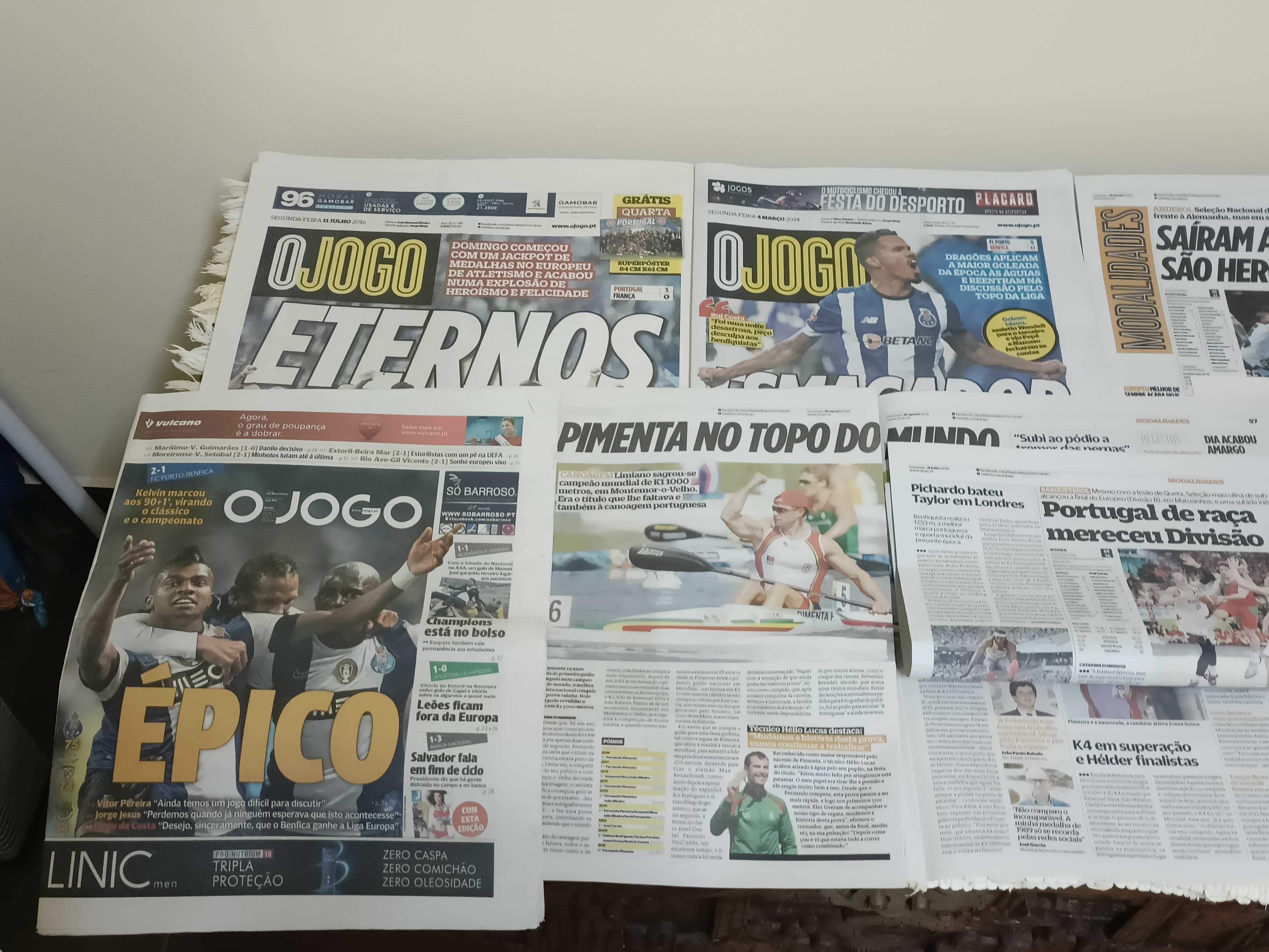 Coleção de Artigos Exclusivos de Desporto e História Atual